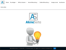 Tablet Screenshot of akneseite.de